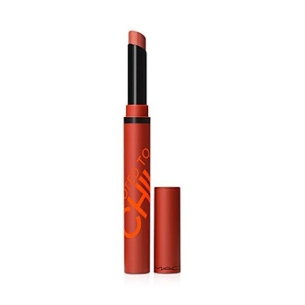Mac Powder Kiss Velvet Blur Slim Stick Lipstick, 877 Devoted To Chili, Limited